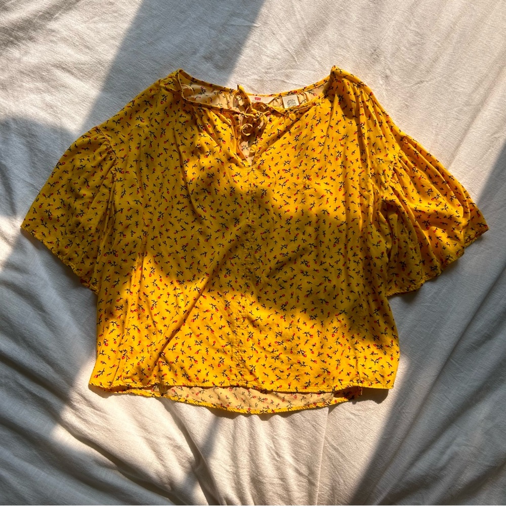 Levi’s Yellow Floral Blouse